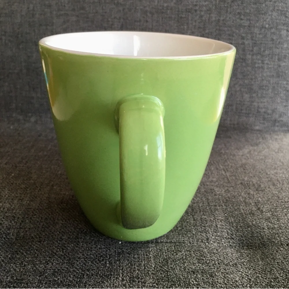 Oversized Spring Green Coffee Mug, 16 oz
